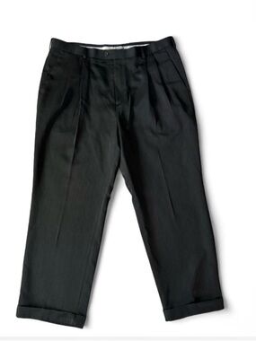 Perry Ellis black polyester & elastane pants size 38x29